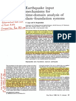 Eathquake Input Mechanisms For Time-Domain Analysis of Dam-Foundation Systems