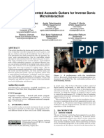 Bela-Based Augmented Acoustic Guitars For Inverse Sonic Microinteraction