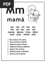 Dictado de palabras con M, P, S y L | PDF