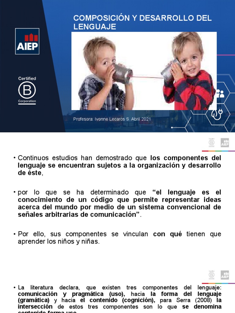 Composición y Desarrollo Del Lenguaje | PDF | Asunto (gramática) | Palabra