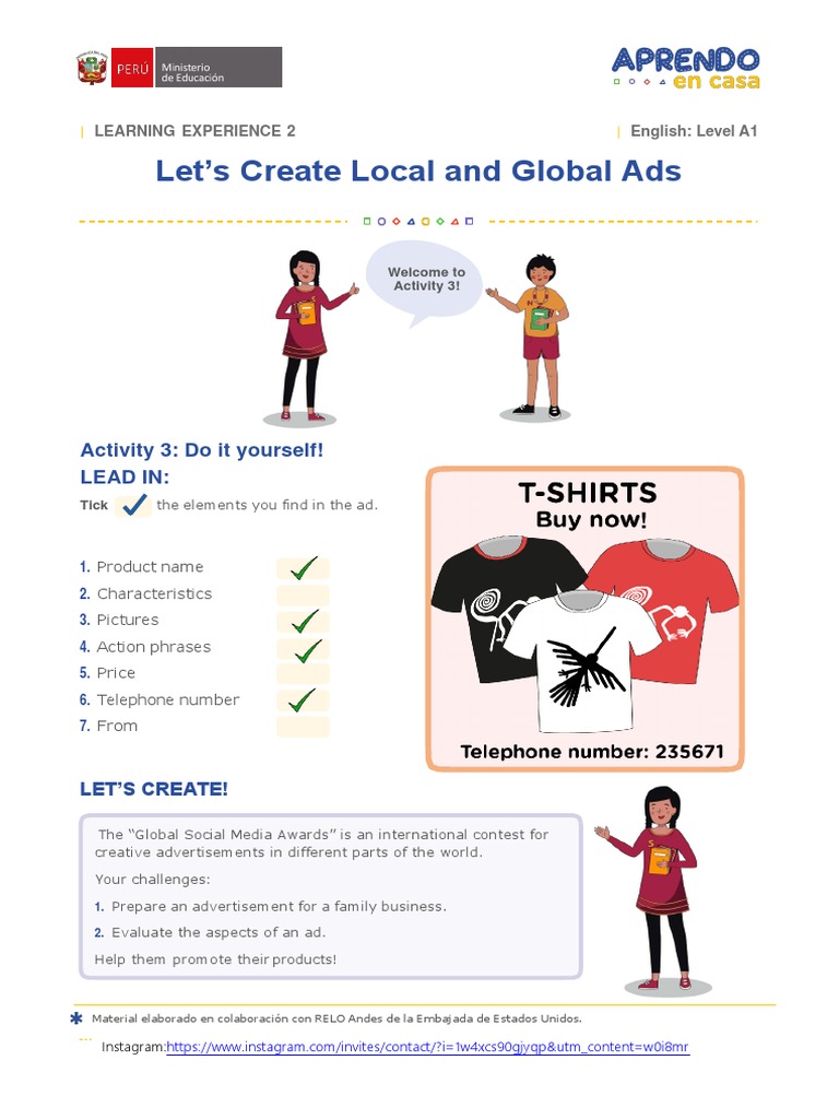 Create Local and Global Ads Activity | PDF | Communication