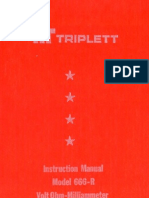 Triplett Model 666 R Manual