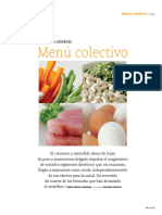 Menú Colectivo: Dietas Célebres