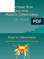 Day 1 - Rules For Differentiation