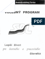 Predvolebný program SDĽ z roku 1998