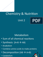 Chemistry & Nutrition: Unit 2