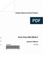 The Caution of Rate Feed Function in FANUC Power Mate-MODEL E OPERATOR’S MANUAL
