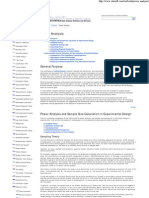 Power Analysis Sample Size Calculation