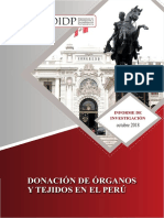 Donación Órganos Tejidos Perú