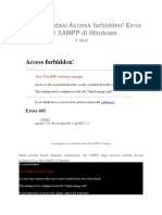 Cara Mengatasi Access Forbidden (Akses XAMPP Ke Komputer Lain)