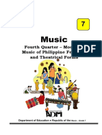 Music: Fourth Quarter - Module 1 Music of Philippine Festivals and Theatrical Forms