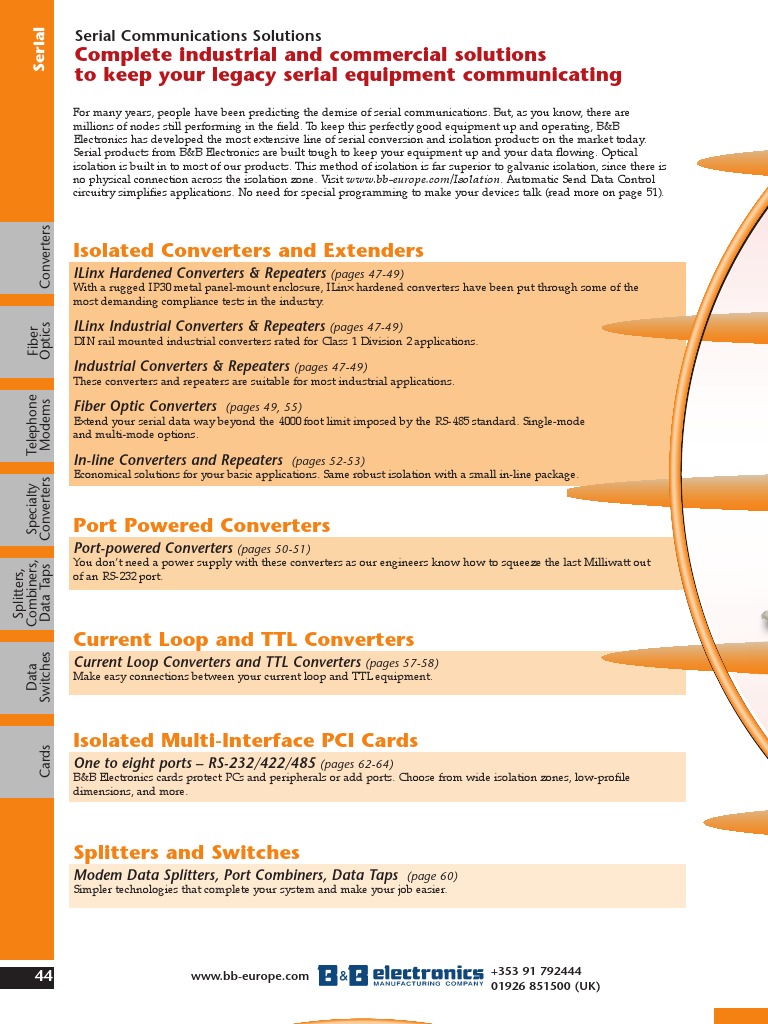 Isolated Converters and Extenders | PDF | Electrical Connector | Modem