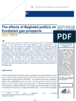 The Effects of Baghdad Politics On Kurdistani Gas Prospects