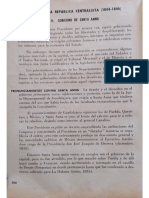 Lectura del centralismo y problemas externos de mexico