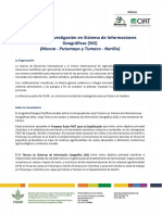 Asistente SIG proyecto agroforestal cacao Putumayo-Nariño