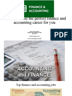 How To Choose The Perfect Finance and Accounting Career For You