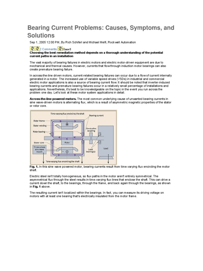 Bearing Current Damage in Motors | PDF | Electric Motor | Power Inverter