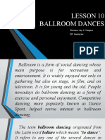 Lesson 10 Ballroom Dances: Florence Jay S. Vasquez PE Instructor
