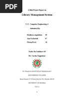 Library Management System: A Mini Project Report On