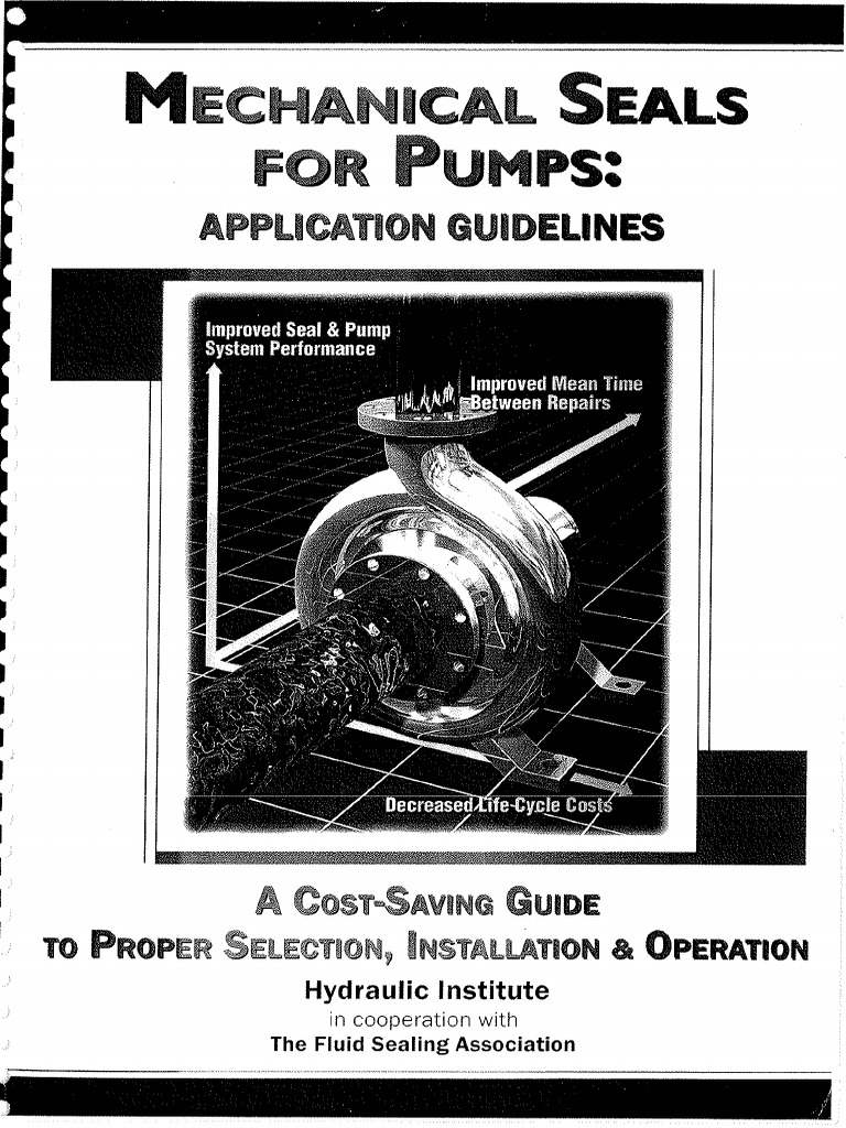 Mechanical Seals For Pumps Application Guidelines All Pages PDF