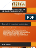 Antecedentes Del Desarrollo de Pensamiento Administrativo