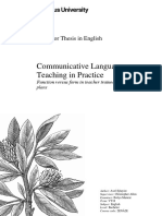 Communicative Language Teaching in Practice
