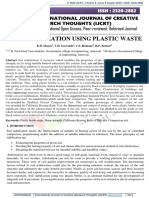 Soil Stabilization Using Plastic Waste: K.D. Mayee, V.D. Gawande, C.S. Humane, R.P. Borkar