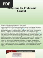 Budgeting For Profit and Control - Stu