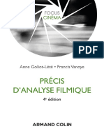Précis d'analyse filmique 4e édition (A. Lété Goliot, F. Vanoye. Armand Colin, 2015)