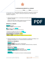 Liquidación y contabilización del impuesto al consumo