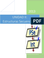 Estructura Secuencial Unidad II 2013