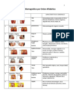 Pares Biomagneticos Por Oden Alfabetico