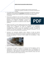 Procedimientos para Fiscalización de Obras Publicas