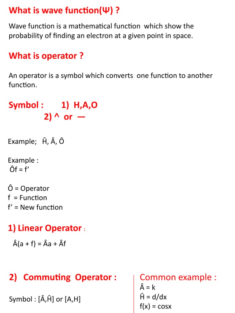 3.1.2: Linear Operators In Quantum Mechanics – OXDQH