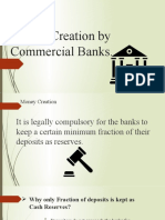 Money Creation by Commercial Banks1
