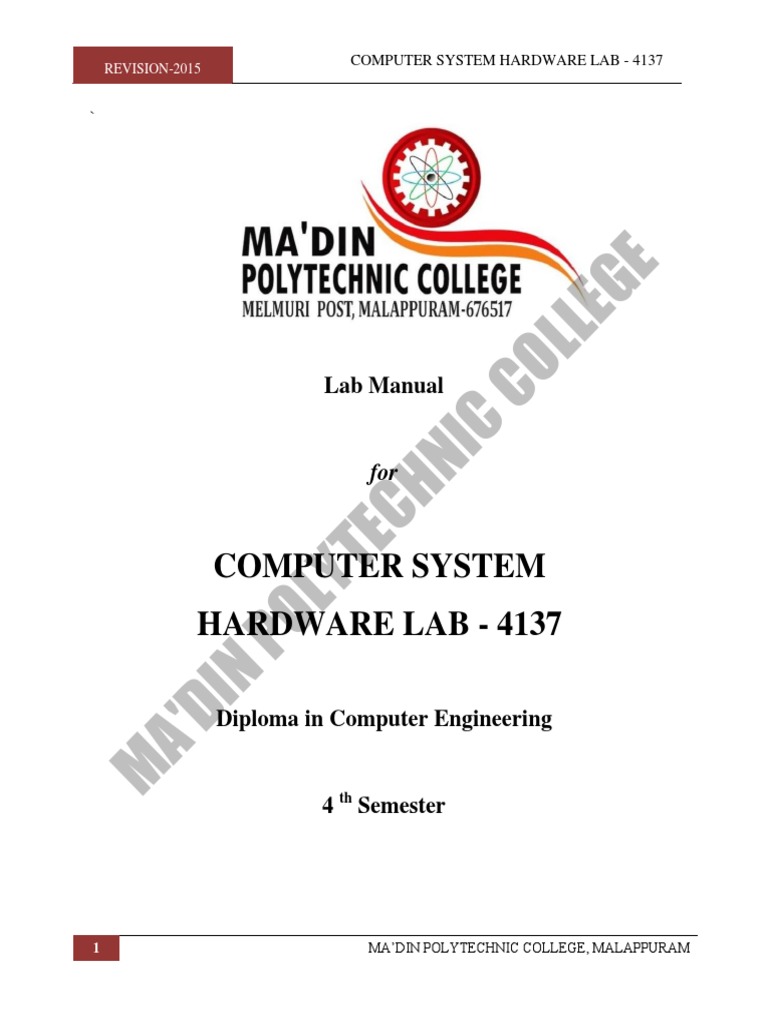 Computer System Hardware Lab | PDF | Bios | Usb