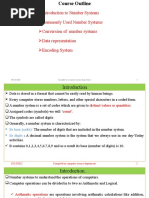 Introduction To Number Systems Commonly Used Number Systems Conversion of Number Systems Data Representation Encoding System