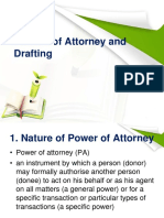 Drafting Powers of Attorney and Their Formalities