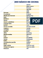 Vocabulario de Cocina