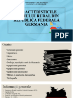 Caracteristicile Spațiului Rural Din REPUBLICA FEDERALĂ GERMANIA