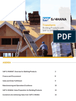 SAPS4HANA Building Products