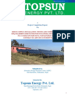 Topsun Energy Pvt. LTD.: Project Completion Report On