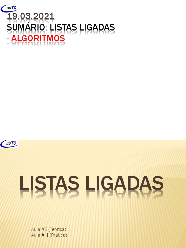 Estrutura de Listas Ligadas em Java | PDF | Estrutura de dados de ...