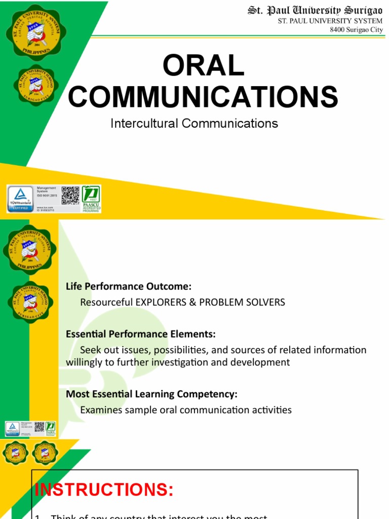Intercultural Communication for Grade 11 | PDF | Cross Cultural ...
