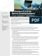HP Devices Cleaning Guidance