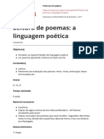 Leitura de Poemas A Linguagem Poetica PDF