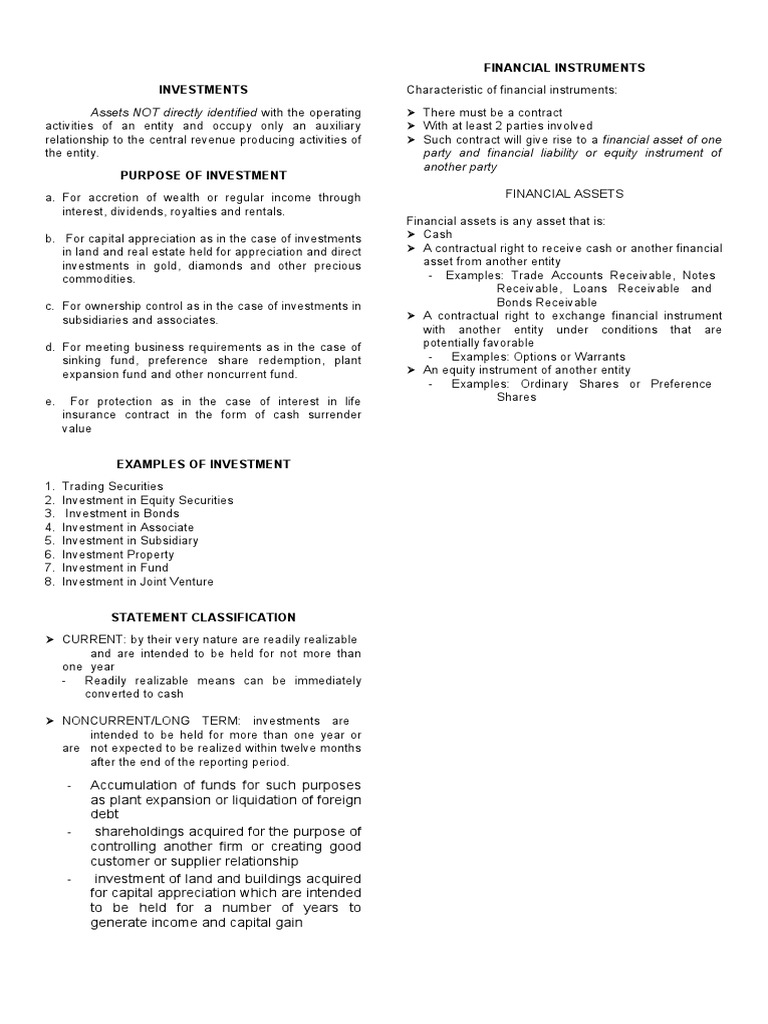 Financial Assets at Fair Value | PDF | Equity (Finance) | Investing