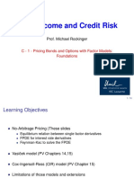 Fixed Income and Credit Risk: Prof. Michael Rockinger