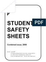 Student Safety Sheets: Combined Issue, 2009