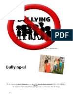 Activitate de combatere a violentei- Bullying-ul